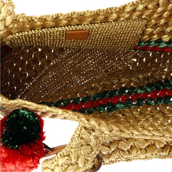 Gucci GG Raffia Blondie NM Tote + COA - Picture 8 of 16